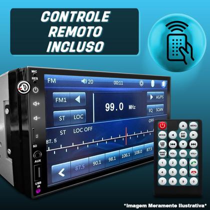 Imagem de Kit de Multimidia com Bluetooth espelhamento de tela + Moldura de 7 Polegadas+ Camera de ré