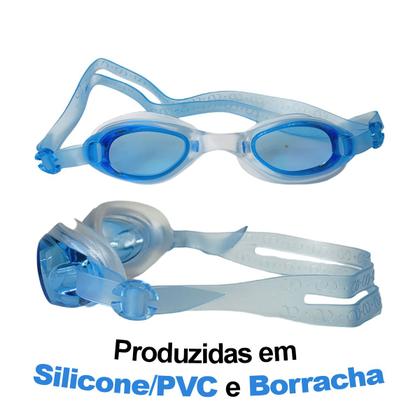 Imagem de Kit De Natação Completo DM Splash Com Touca Siliconada Óculos Ajustável E Tampão De Ouvido Em Silicone E Estojo Para Armazenamento