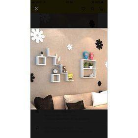 Imagem de Kit De Nichos / Prateleira 7 Peças Mdf 15mm Brancotx