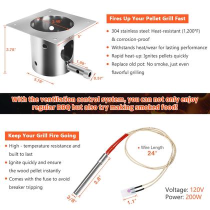 Imagem de Kit de panelas Fire Burn QuliMetal 304 em aço inoxidável 12V 200W