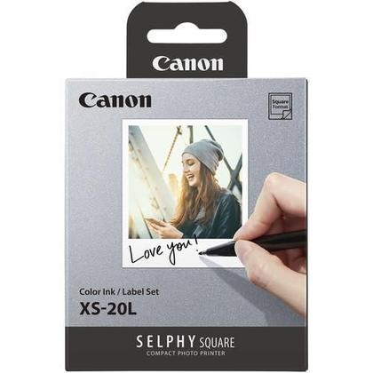 Imagem de Kit De Papel E Tinta Colorida Canon Selphy Xs-20L 20 Folhas