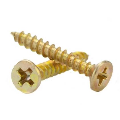 Imagem de Kit de Parafuso ChipBoard Cabeça Chata Phillips 5,0x50mm C/ Bucha de Fixação com anel 8mm