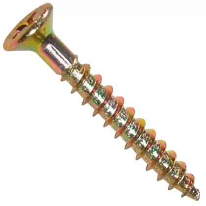 Imagem de Kit de Parafuso ChipBoard Cabeça Chata Phillips 5,0x50mm C/ Bucha de Fixação com anel 8mm