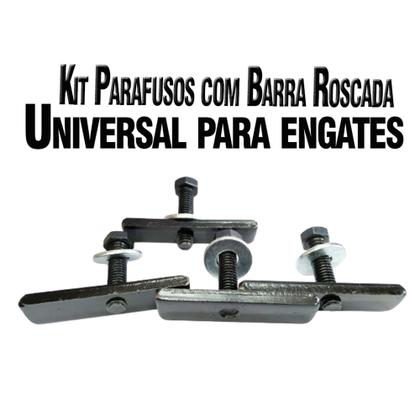 Imagem de Kit de Parafusos  Universal Para Fixação De Engate Automotivo Reboques E Rabicho