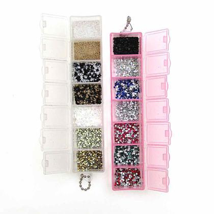 Imagem de Kit de Pedrarias para unhas Luxo Completo 26mil Peças Decoração Joinha