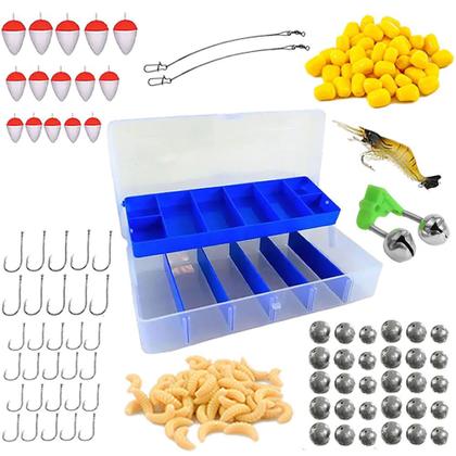 Imagem de Kit de Pesca Completo 10kg com Vara 25lb Sem Gatilho Estojo