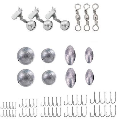 Imagem de Kit De Pesca Completo 3 Varas 3 Molinetes E Acessórios (Ref. 02)