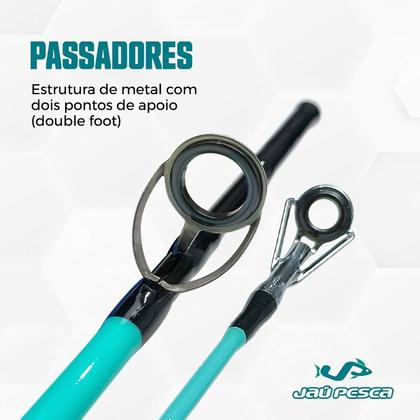 Imagem de Kit De Pesca Vara 1,80m 25Lbs e Molinete 4000 10Kg e Linha Mono