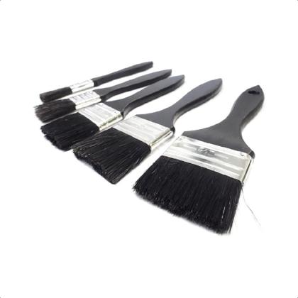 Imagem de Kit de Pinceis Pintura com 5 peças Parede Madeira Ferro