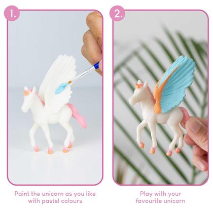 Imagem de Kit de pintura BONNYCO Unicorn Party Favors com 16 conjuntos para crianças