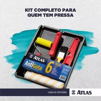 Imagem de Kit De Pintura Completo Atlas 3  4  5  6  7 Peças - Iniciante e profissional parede tinta pincel