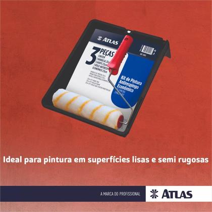 Imagem de Kit De Pintura Completo Atlas 3  4  5  6  7 Peças - Iniciante e profissional parede tinta pincel