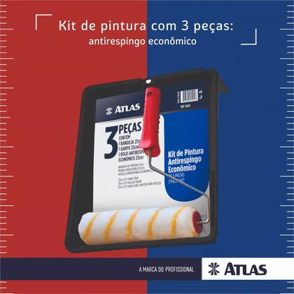Imagem de Kit De Pintura Completo Atlas 3  4  5  6  7 Peças - Iniciante e profissional parede tinta pincel