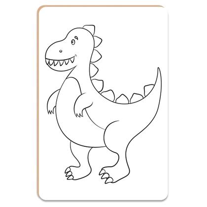 Imagem de Kit De Pintura Dinos Infantil Com Cavalete Telas Tinta Guache - Nig Brinquedos