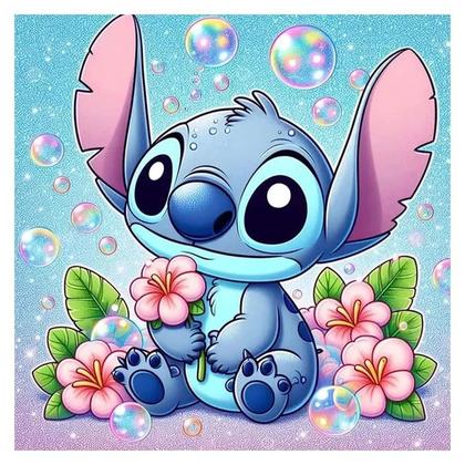 Imagem de Kit De Pintura Em Diamante Stitch Disney, Mosaico Completo De Desenho Animado, Decoração De Parede,