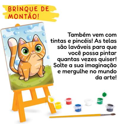 Imagem de Kit De Pintura Infantil Pinturinha Gatos 0242 - Nig Brinquedos