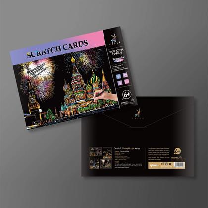 Imagem de Kit de pintura Scratch Art MIASTAR Rainbow com 8 folhas A4