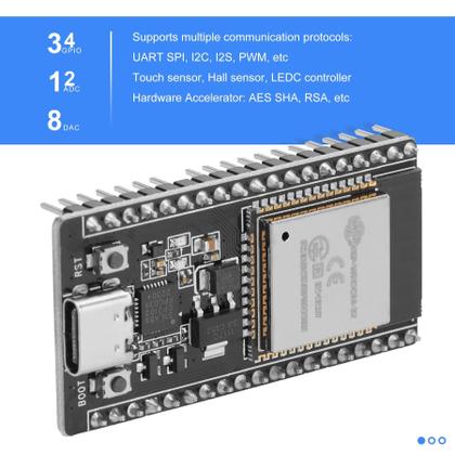 Imagem de Kit de placa de desenvolvimento ESP32 ESP-32S ESP-WROOM-32 x3 com Acc