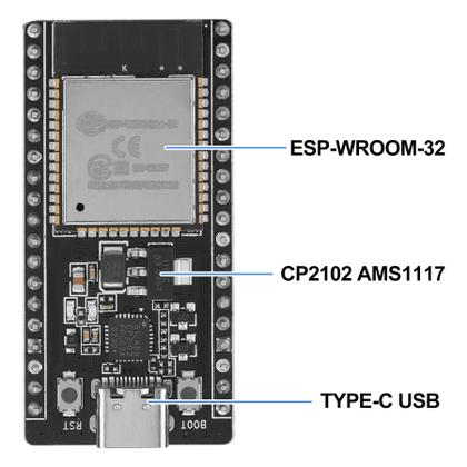Imagem de Kit de placa de desenvolvimento ESP32 ESP-32S ESP-WROOM-32 x3 com Acc