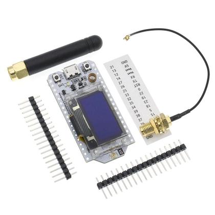 Imagem de Kit De Placa De Desenvolvimento LoRa SX1276 SX1278 ESP32 Bluetooth WIFI Com Display OLED Azul De