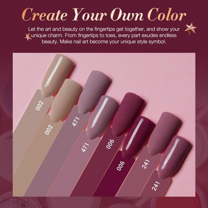 Imagem de Kit de Pó para Unhas Dip Powder AZUREBEAUTY - 4 Cores e Ferramentas