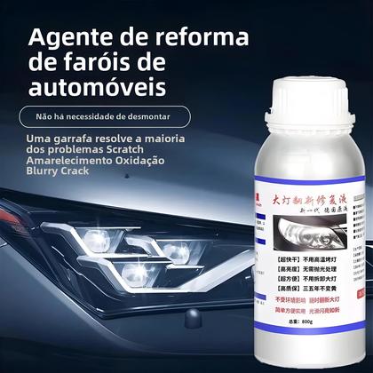 Imagem de Kit de Polimento de Farol de Carro (100ml + 50ml) - Restauração com Polímero Líquido