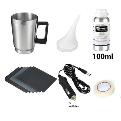 Imagem de Kit de Polimento de Farol de Carro (100ml + 50ml) - Restauração com Polímero Líquido