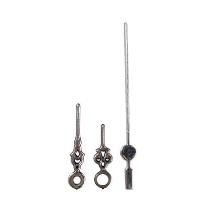 Imagem de Kit De Ponteiros Números Para Relógio Analógico Prata Pequeno 30 Unidades