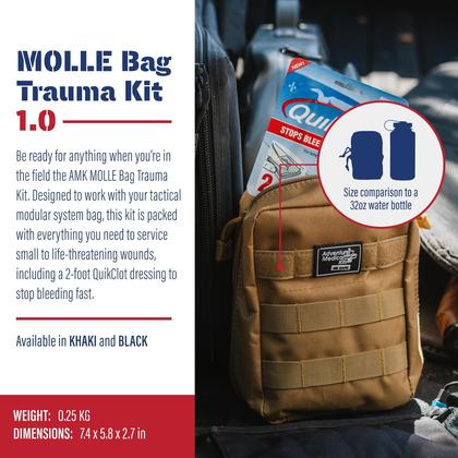 Imagem de Kit de primeiros socorros Adventure Medical Kits Molle Bag Trauma 1.0 Khaki