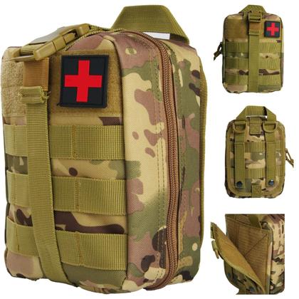 Imagem de Kit de Primeiros Socorros de Emergência - Bolsa Molle Completa e Compatível com Trauma