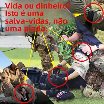 Imagem de Kit de Primeiros Socorros de Emergência - Bolsa Molle Completa e Compatível com Trauma