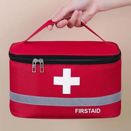 Imagem de Kit De Primeiros Socorros Portátil Para Viagem, Bolsa De Armazenamento De Medicamentos