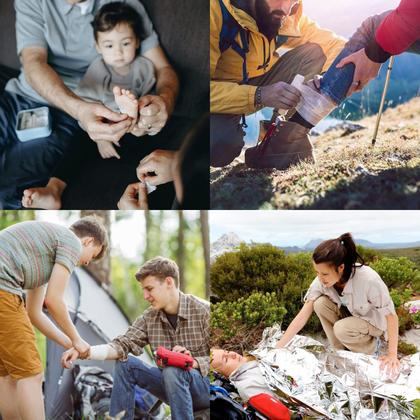 Imagem de Kit de primeiros socorros WELL-STRONG Waterproof Roll Top Boat Red