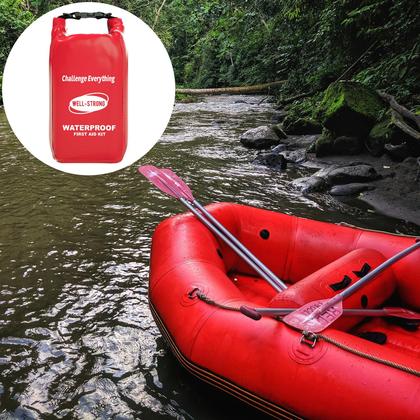 Imagem de Kit de primeiros socorros WELL-STRONG Waterproof Roll Top Boat Red