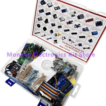 Imagem de Kit De Programação Arduino Uno R3 Com Placa ATmega328P, Kit De Eletrônica DIY Para Iniciantes
