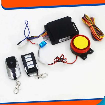 Imagem de Kit De Proteção Antifurto Para Moto Com Sirene E Controle