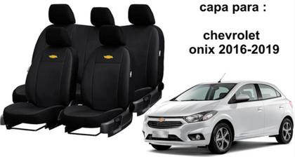 Imagem de Kit de Proteção Onix 2016-2019: Capa de Couro + Tapete + Capa de Volante