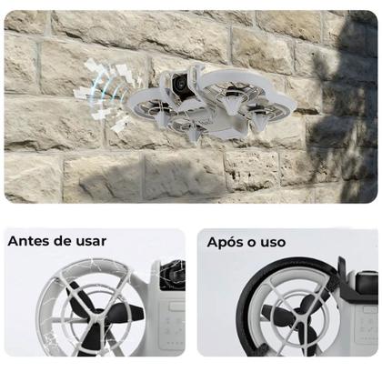 Imagem de Kit de Proteção Para DJI Neo, 4 Em 1, Tripé, Hélice, Lente, Anti-Colisão - Cinza