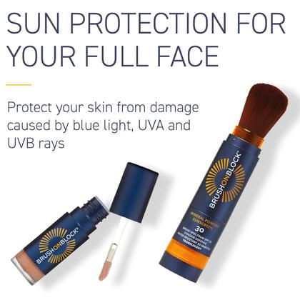 Imagem de Kit de proteção solar Brush On Block Full Face SPF30