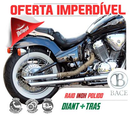 Imagem de Kit de Raio Inox Bace Shadow 750 Diant. + Tras. (4,0mm)