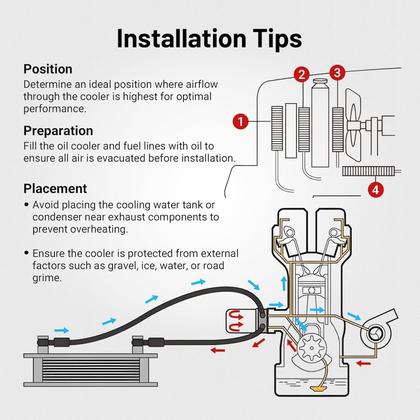 Imagem de Kit de refrigeração de óleo EVIL ENERGY 19 Row 450mL 10AN Universal Black