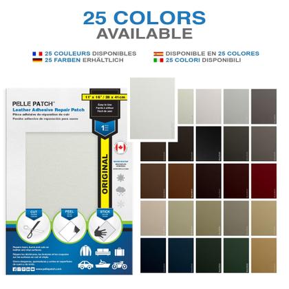 Imagem de Kit de reparo de couro e vinil Pelle Patch 25 cores original
