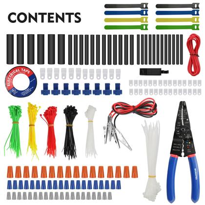 Imagem de Kit de reparo elétrico WORKPRO 582 peças com cortador de fio