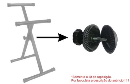 Imagem de Kit De Reposição plástica c/2 cm P/apoio,suporte De Teclado Em X,racks,mesas