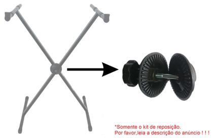 Imagem de Kit De Reposição plástica c/2 cm P/apoio,suporte De Teclado Em X,racks,mesas