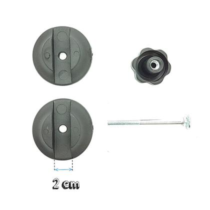 Imagem de Kit De Reposição plástica c/2 cm P/apoio,suporte De Teclado Em X,racks,mesas