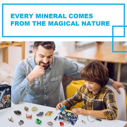 Imagem de Kit de rochas e fósseis ORBOTECH Rock Collection com mais de 100 espécimes