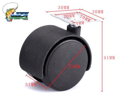 Imagem de Kit de Rodinhas Giratórias HM42 Para Armários Berços Cômodas 3 Cm - 16 Unidades