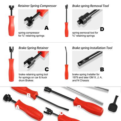 Imagem de Kit de serviço de freio DNA MOTORING TOOLS-00245 8 unidades com estojo