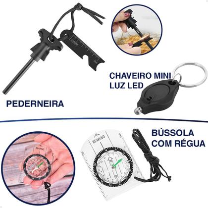 Imagem de Kit de Sobrevivência Completo Lorben Pesca Viagem Camping Acampamento  GT6367